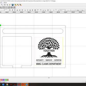 100 Pen and Pad holders for MMG Claims Department